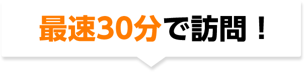 最速30分で訪問！